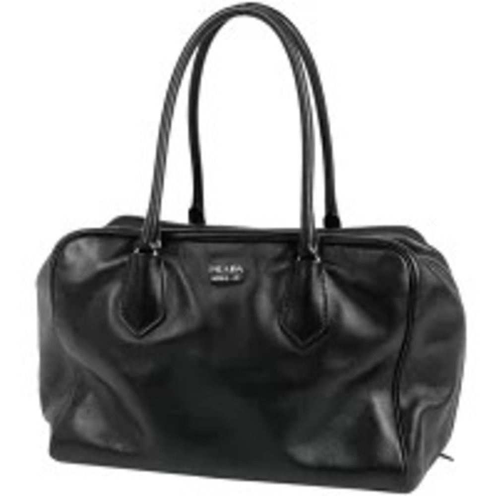 Prada Soft Calf Inside Tote smooth calfskin leather Black